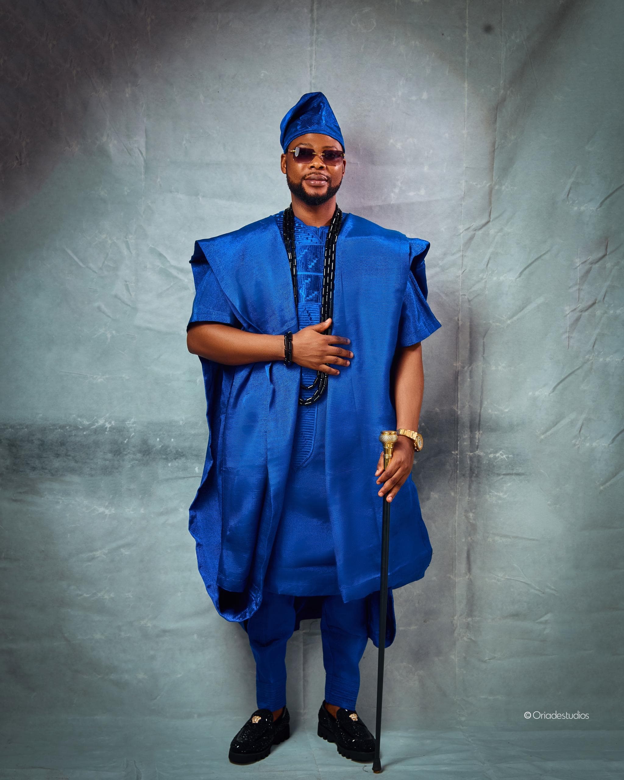 ROYAL BLUE AGBADA SET